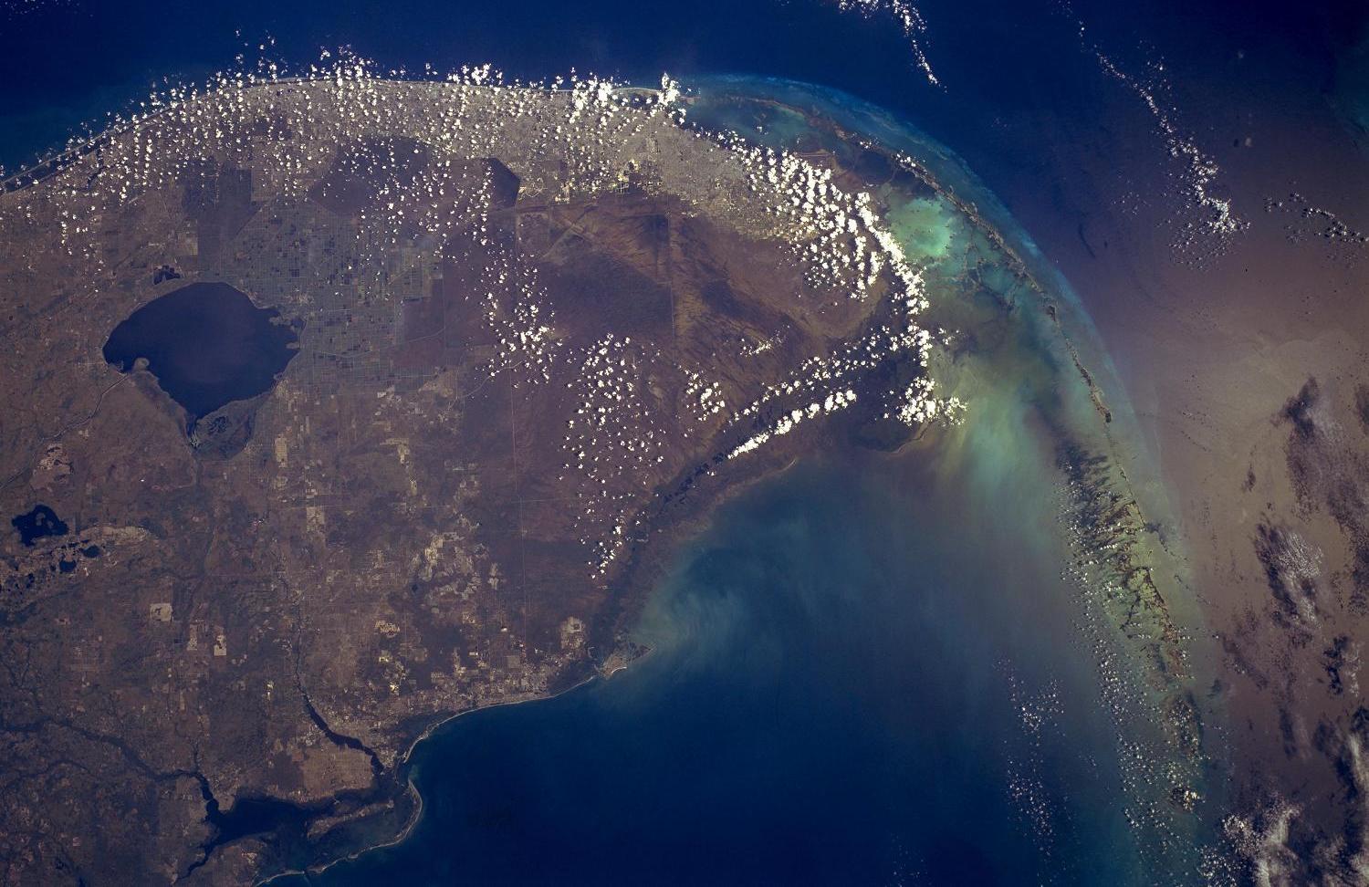 space shuttle view of Florida