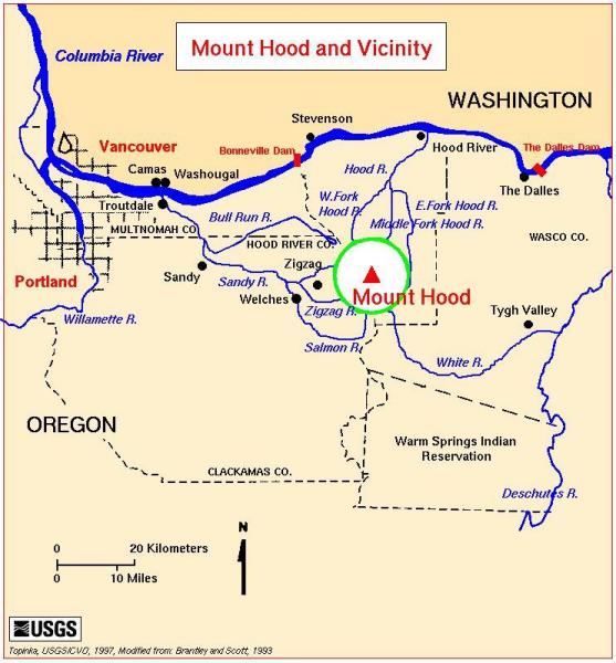 Mount Hood map