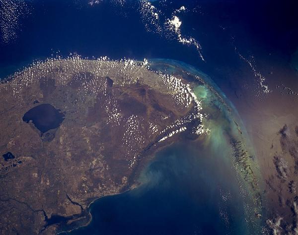 shuttle view of Florida