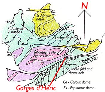 Map of location and main structural features