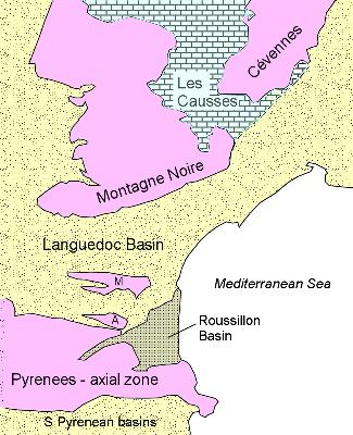 simplified geological map