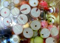 wood balls in resin - 10 kb