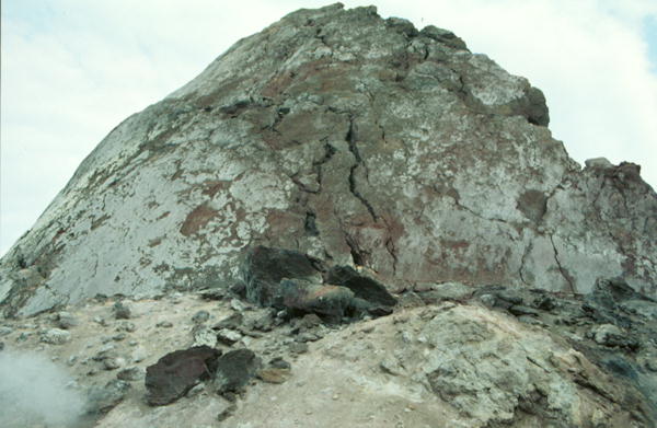 Closeup of lava ridge 