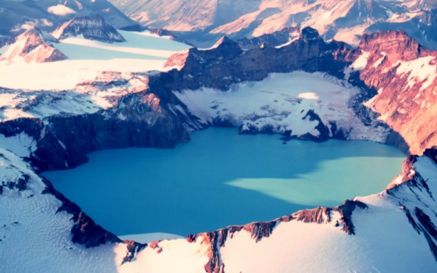 Caldera Lake of Mount Katmai